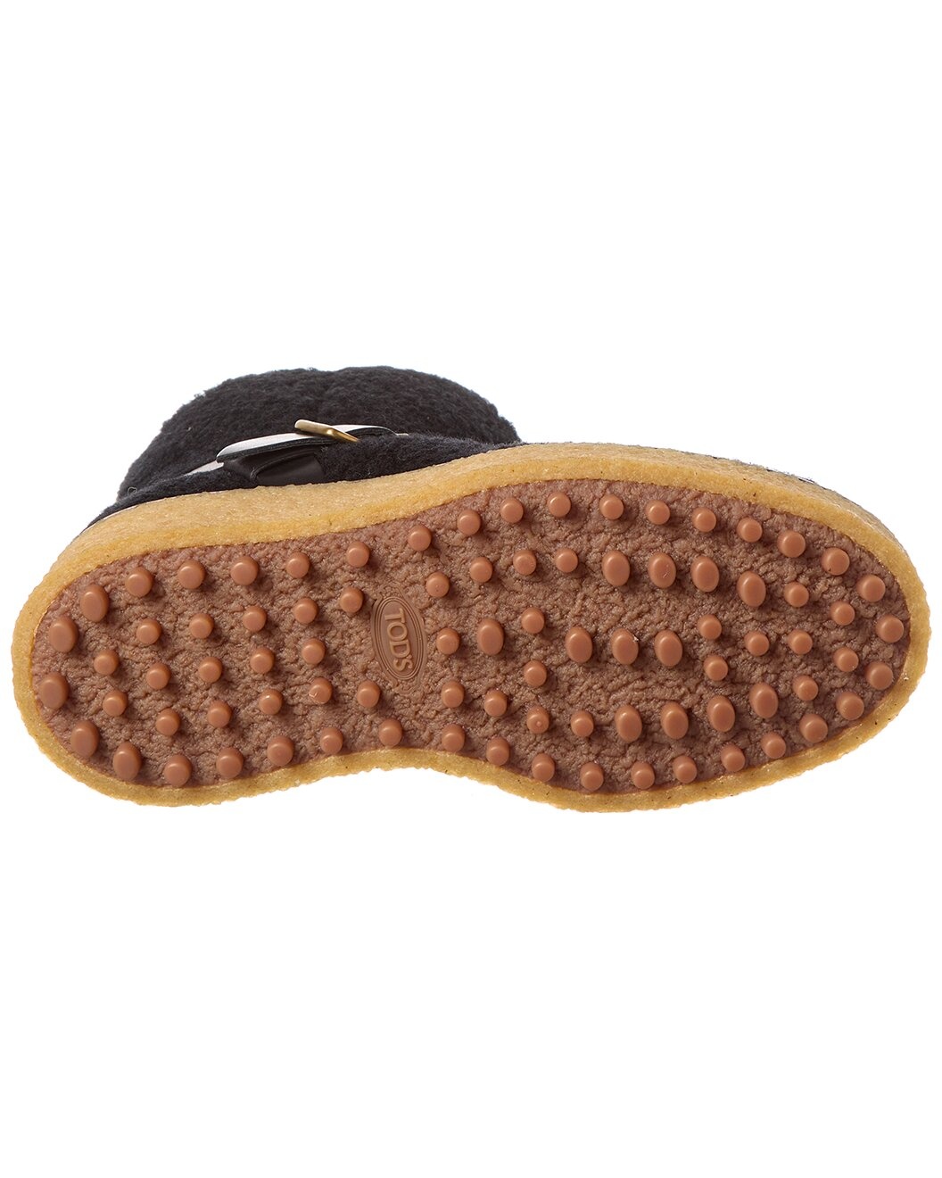 TODs Shearling & Leather Platform Boot - 4