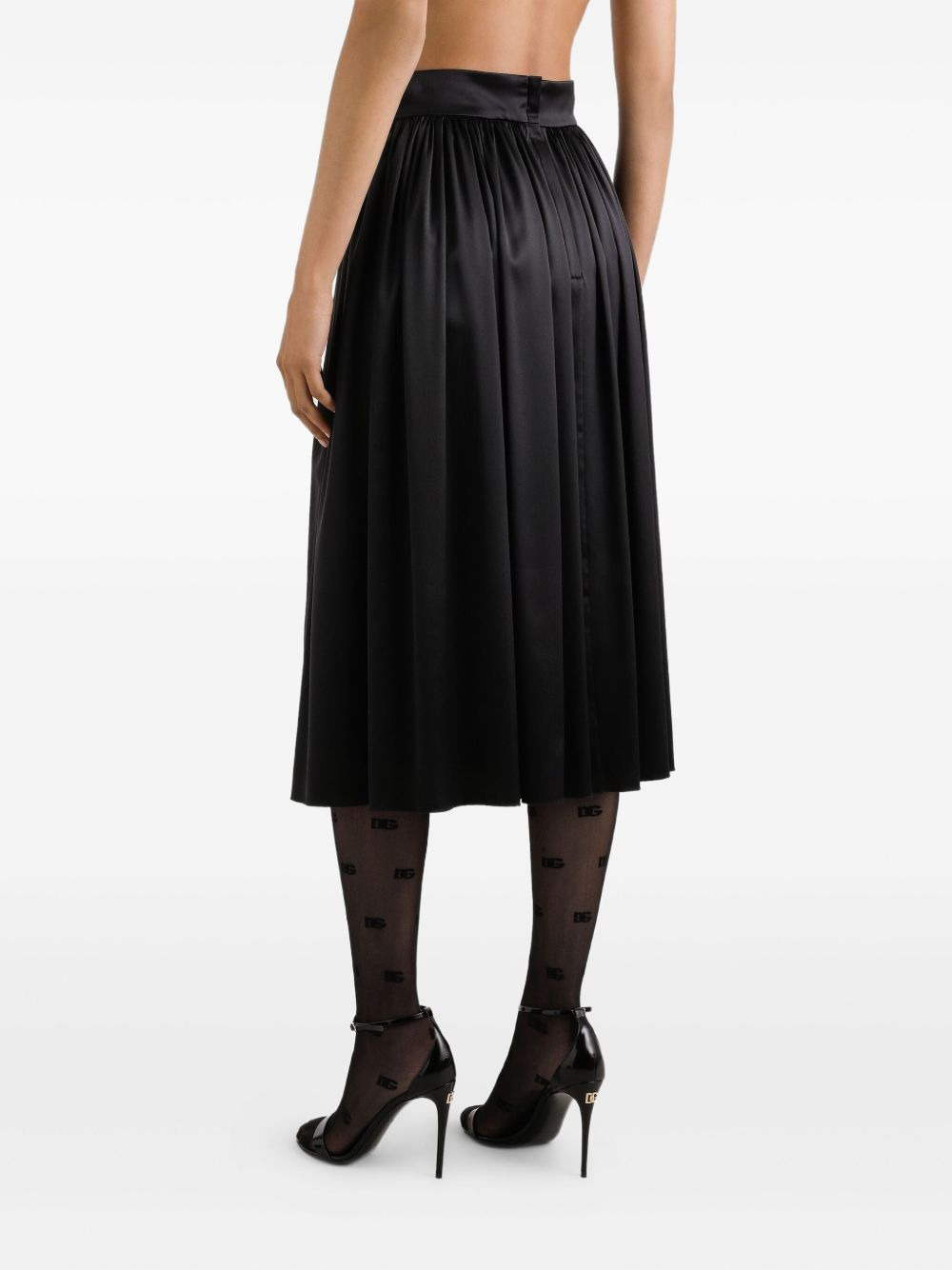 pleated midi skirt - 5