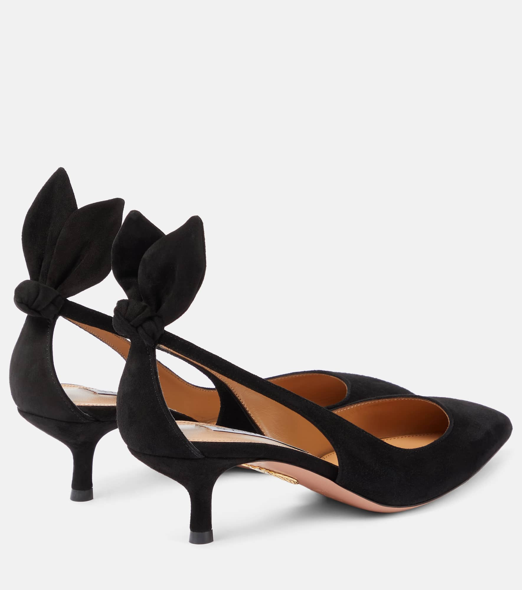 Bow Tie 50 suede pumps - 3