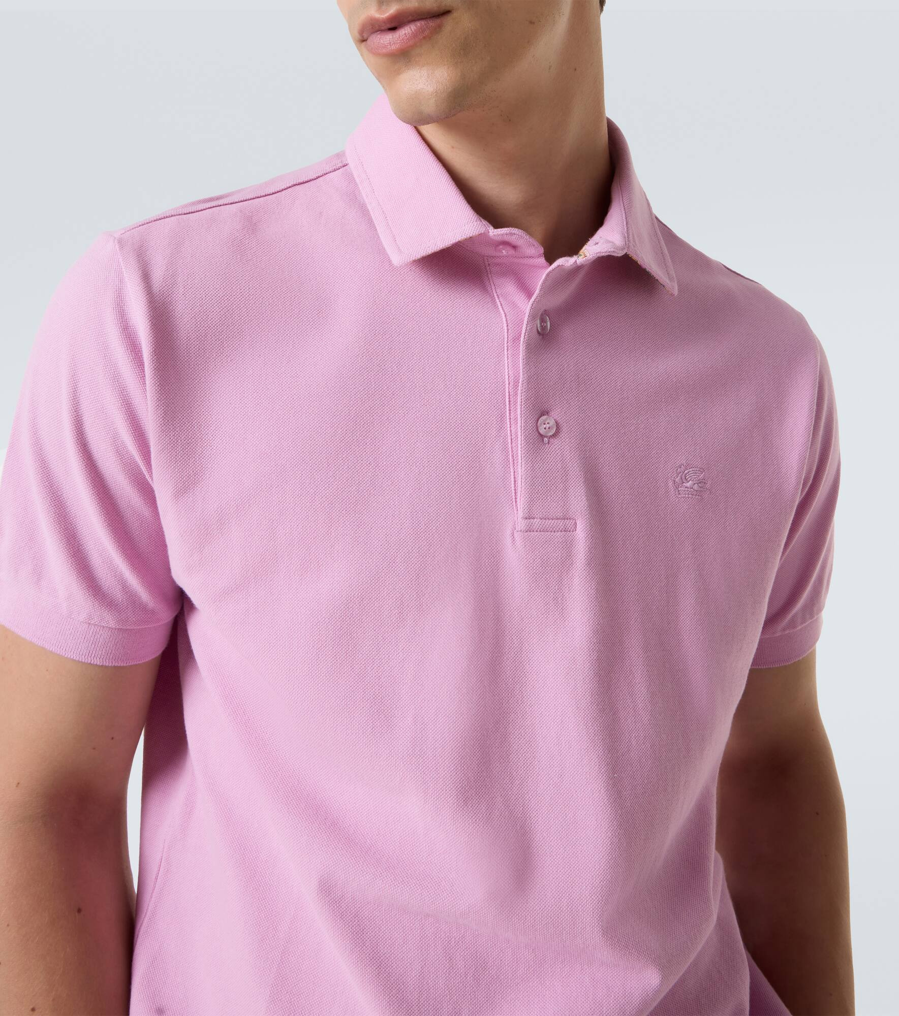 Cotton piqué polo shirt - 5