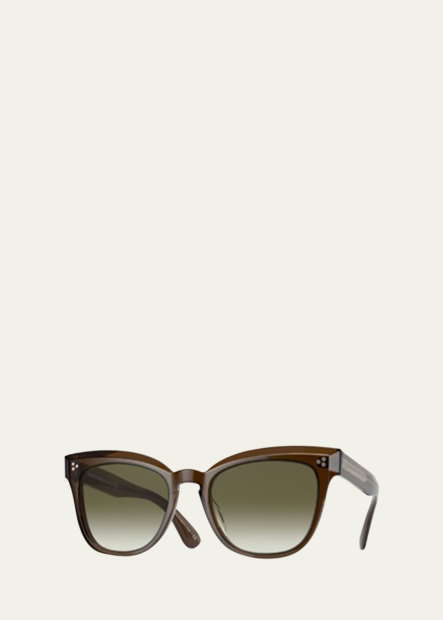 Marianela Rounded Acetate Butterfly Sunglasses - 1