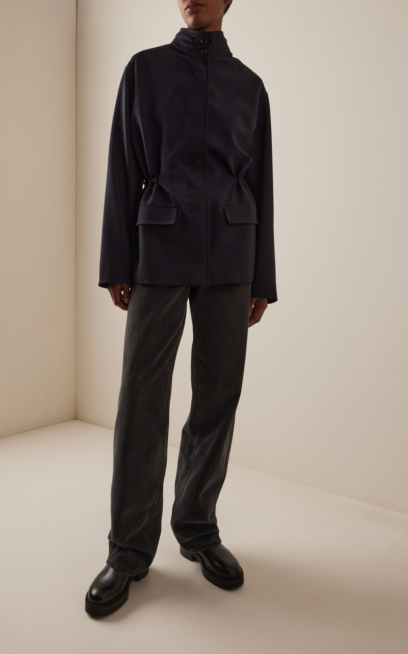 The Row Clair Mid-Rise Straight-Leg Jeans black outlook