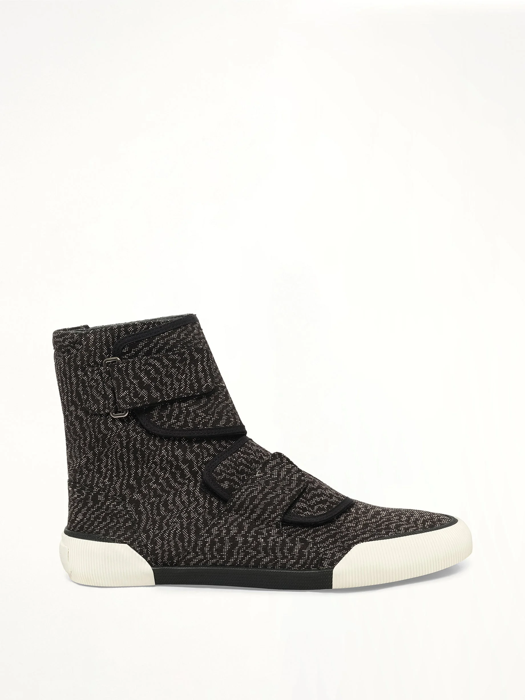 Zebra High Sneaker in Black - 1
