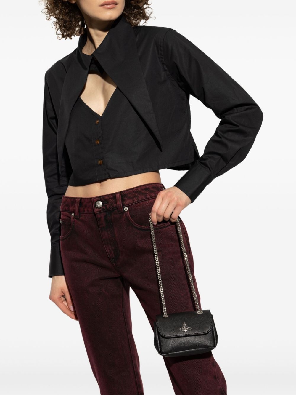 Orb-plaque shoulder bag - 2