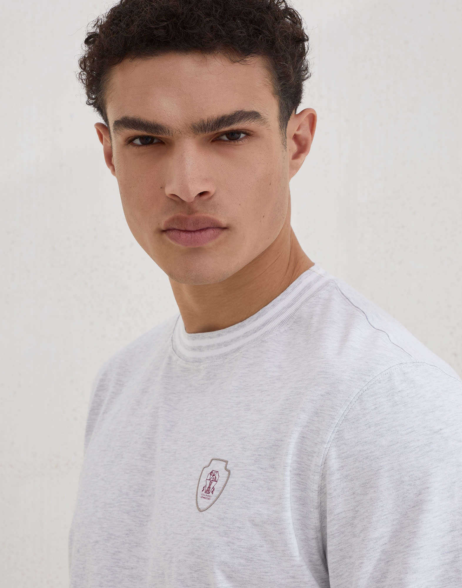 Cotton jersey crew neck T-shirt with logo - 3