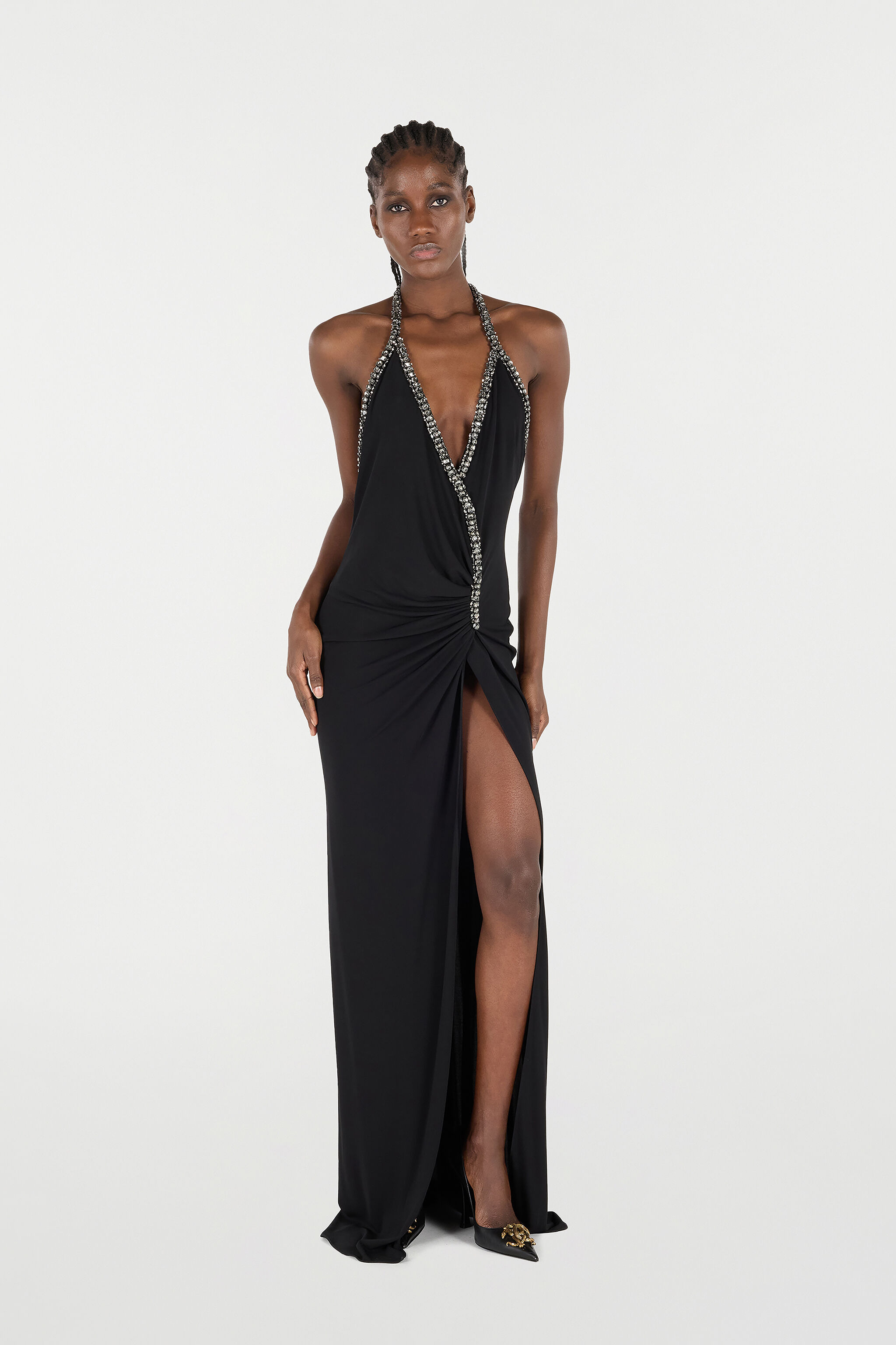 Long Dress With Rhinestones - 2