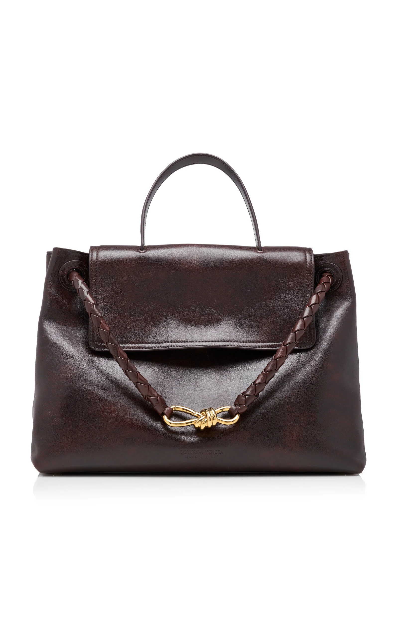 Ciao Ciao Distressed Leather Top Handle Bag brown - 1