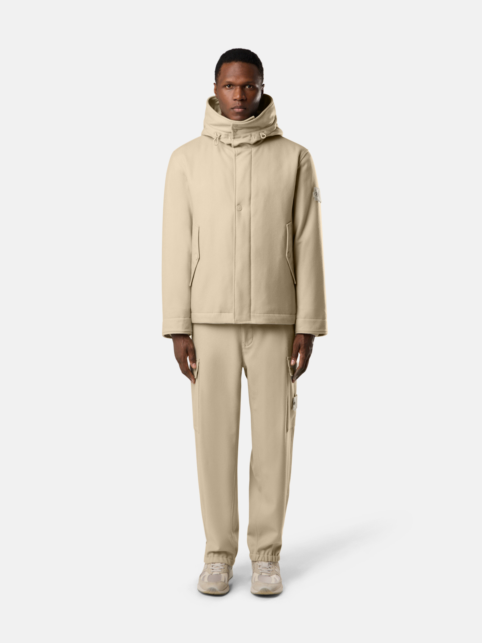 4100103 WOOL NYLON FLANNEL_STONE ISLAND GHOST - 3