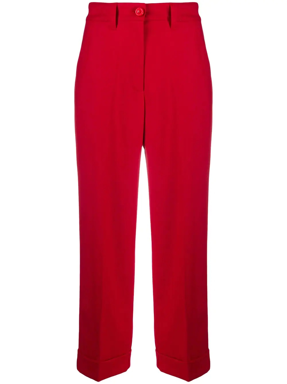 wide leg cropped trousers - 1