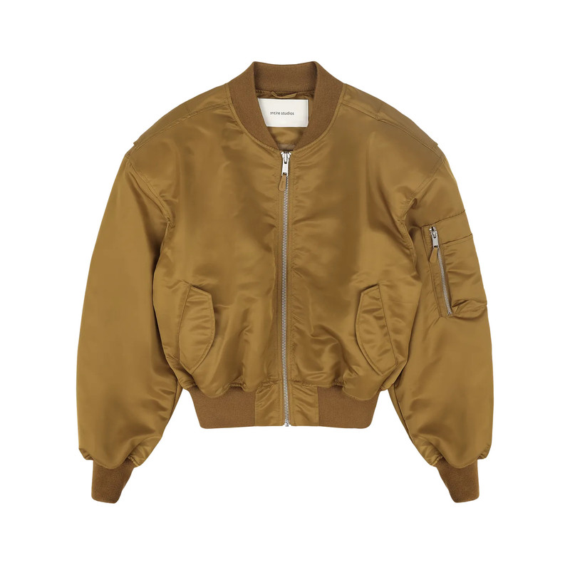 CROPPED BROAD BOMBER SPICED YELLOW 1