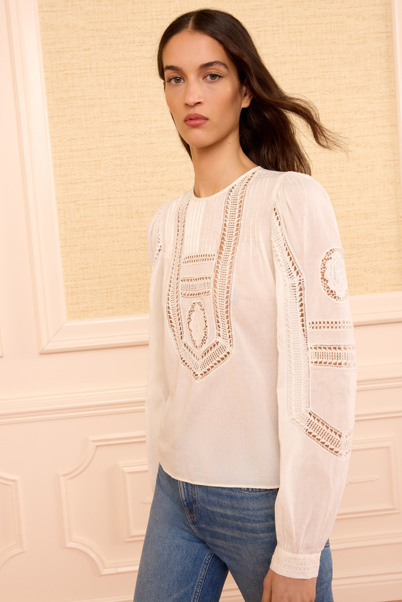ULLA JOHNSON Marlowe Cotton Top outlook