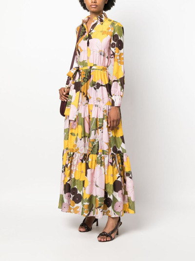 La DoubleJ Bellini floral-print shirtdress outlook