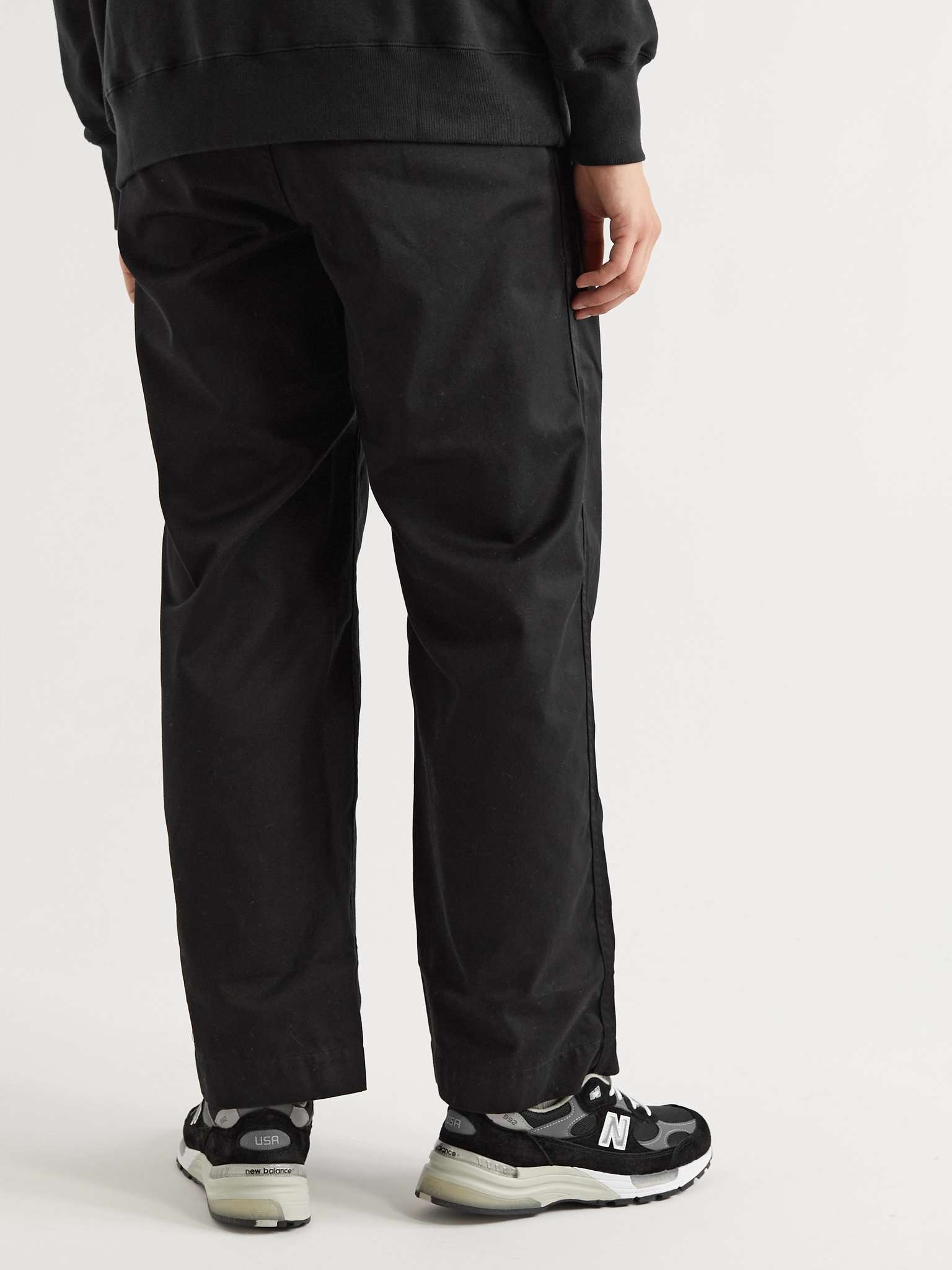 Pleated Cotton-Blend Twill Trousers - 4