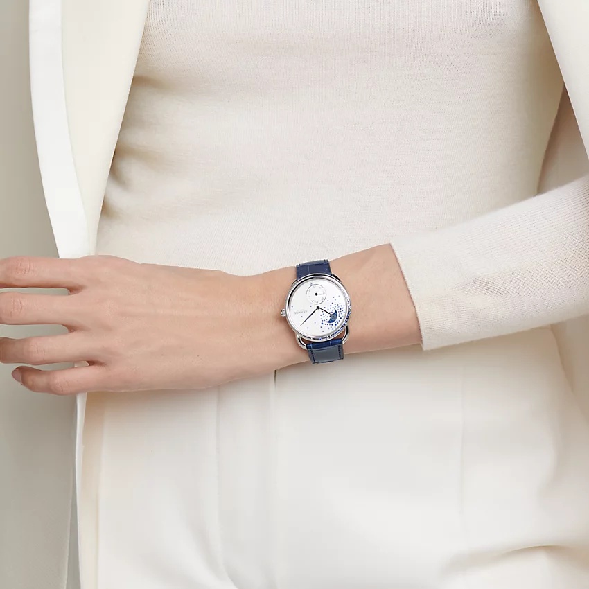 Arceau Petite Lune watch, 38 mm - 2