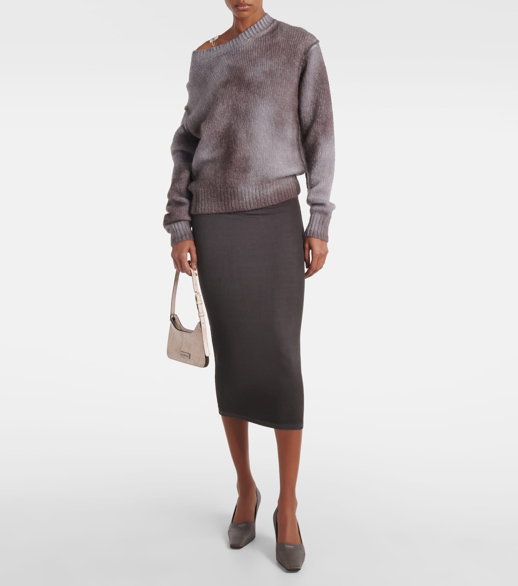 Mid-rise midi skirt - 2