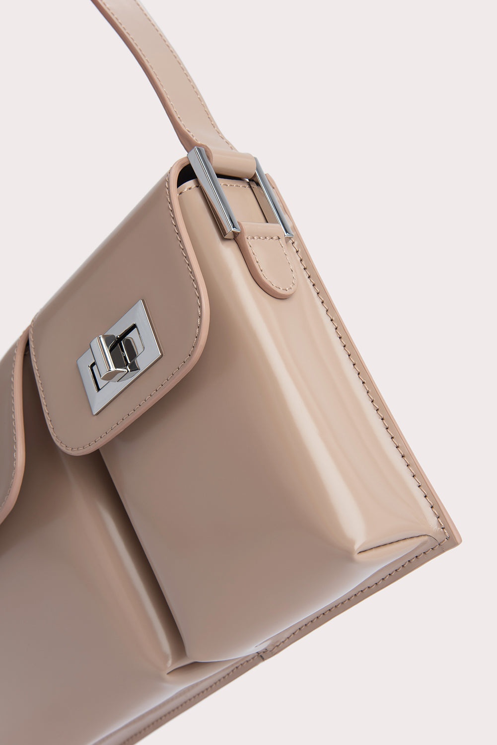 BILLY TAUPE SEMI PATENT LEATHER - 3