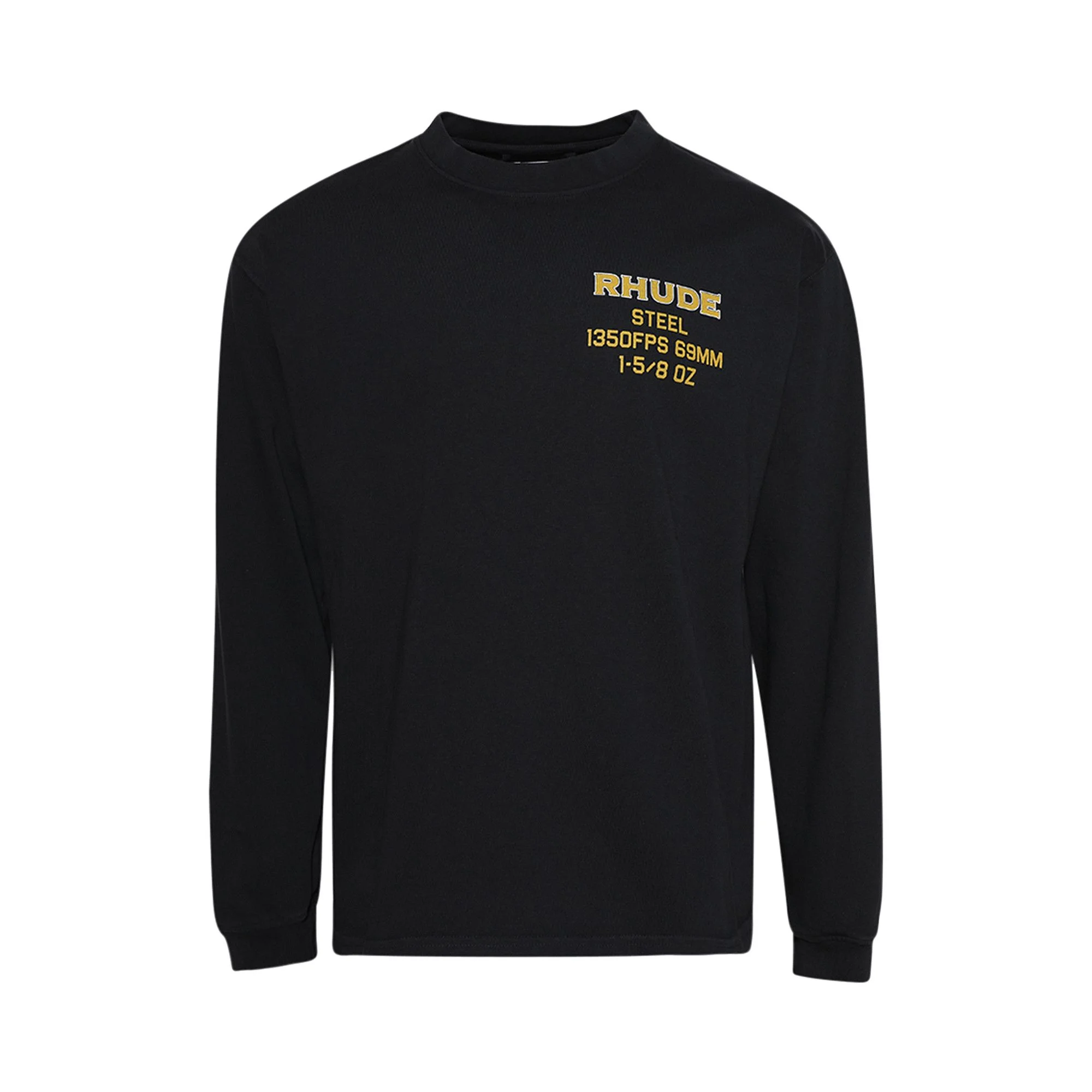 Rhude Steel Long-Sleeve Tee 'Vintage Black' - 1