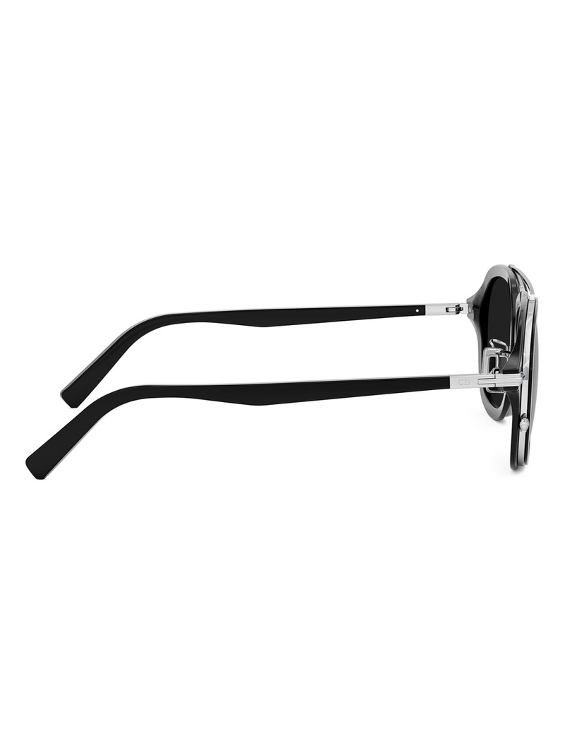 Men's DiorBlackSuit A4U 53MM Pilot Sunglasses - Black 7
