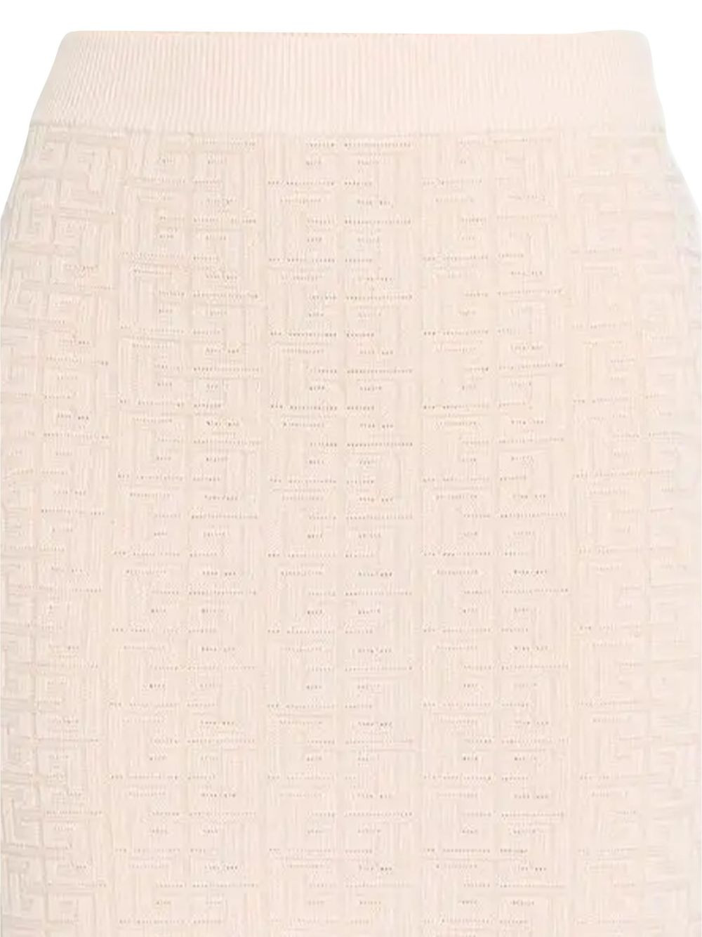 monogram knitted mini skirt - 2