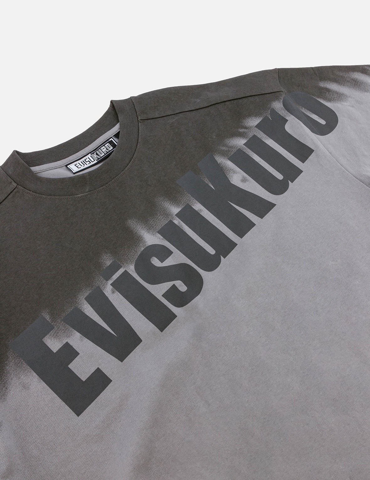 Tie-dye Logo and Slogan Print Oversized T-shirt - 12