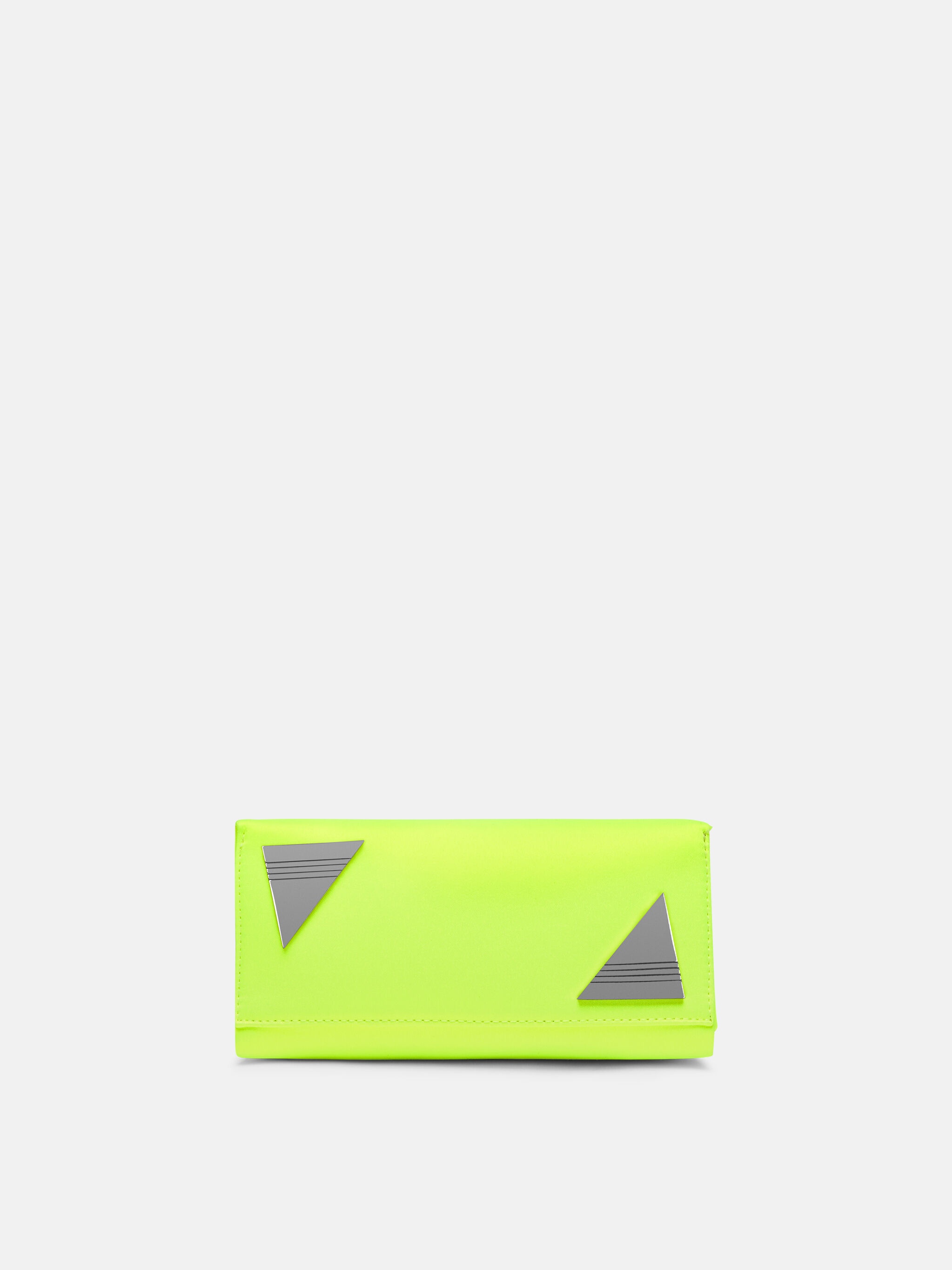 ''MIDNIGHT'' FLUO YELLOW MINI CLUTCH - 4
