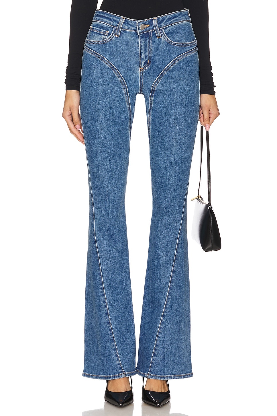 Deanna Low Rise Seamed Flare - 1