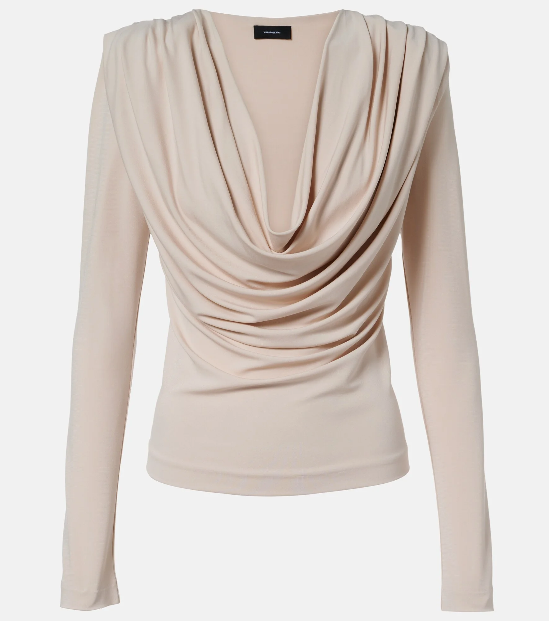 Draped jersey top - 1