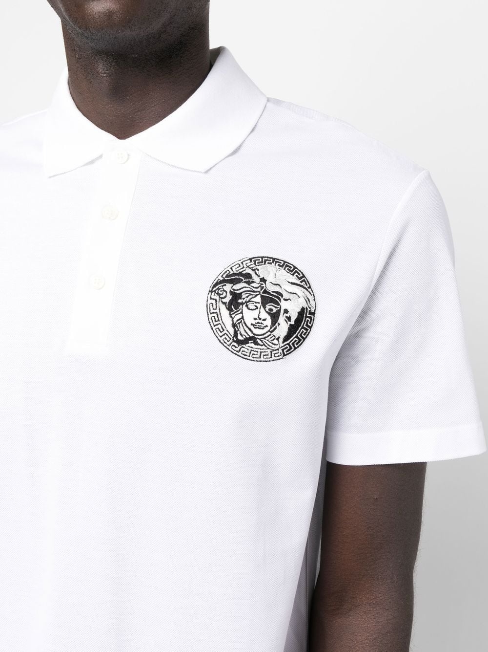 Medusa-patch polo shirt - 5