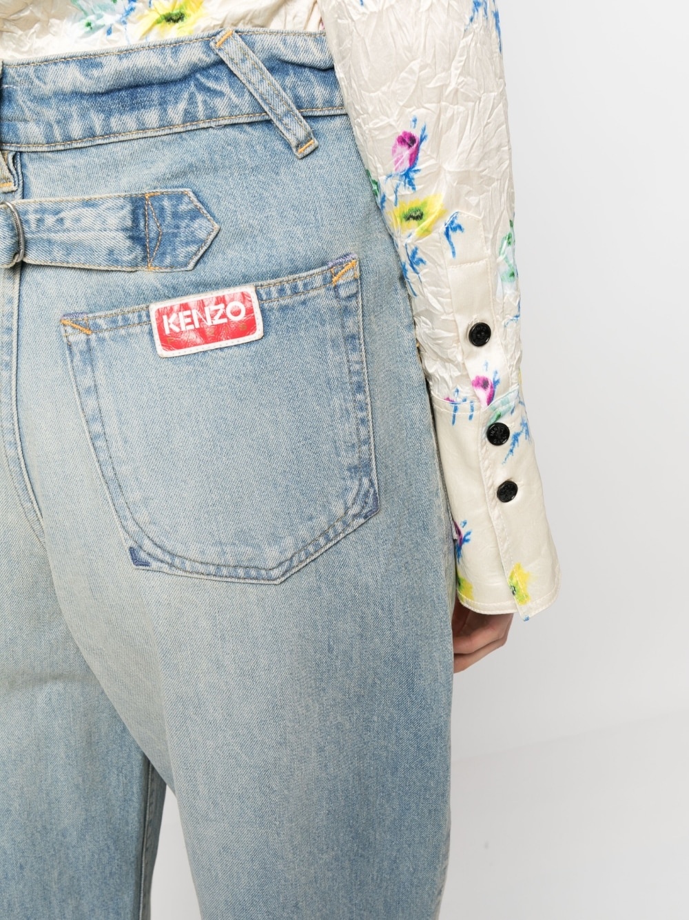 wide-leg cropped jeans - 5