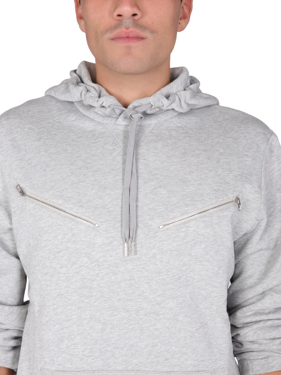 Alexander Mcqueen Men Sweatshirt With Embroidered Skull - 4