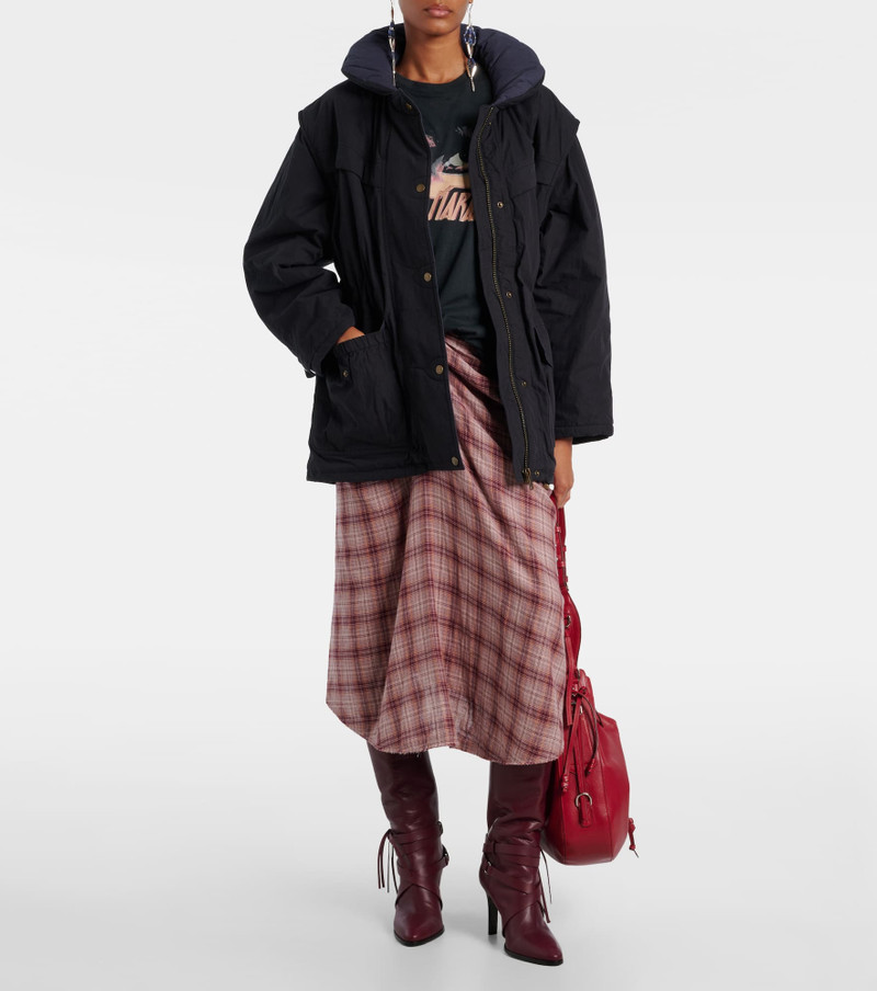 Isabel Marant Étoile Damone hooded cotton-blend jacket outlook