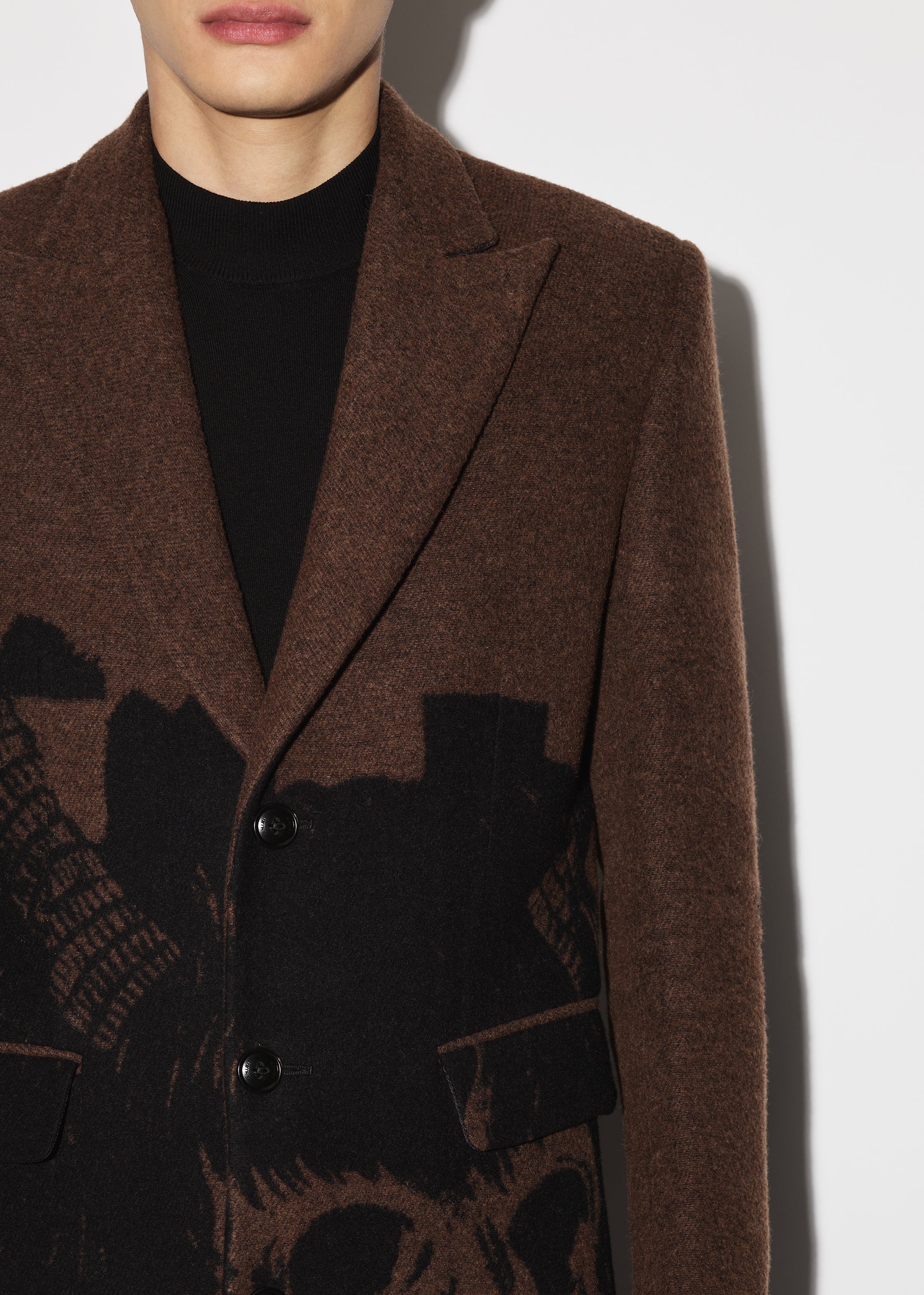 WES LANG CHECKERED SKULL COAT - 6
