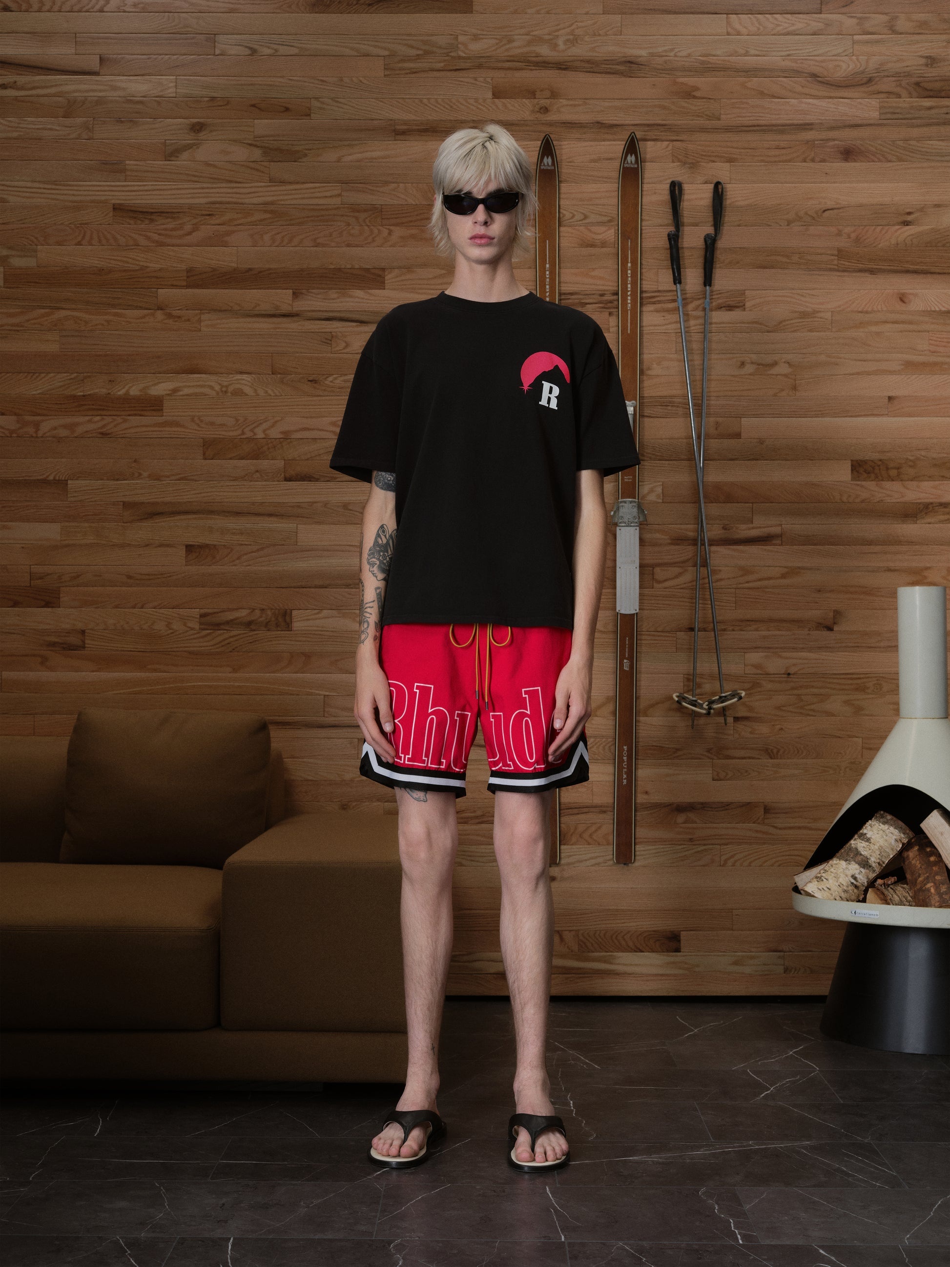 RHUDE BASKETBALL SWIM TRUNKS - 2