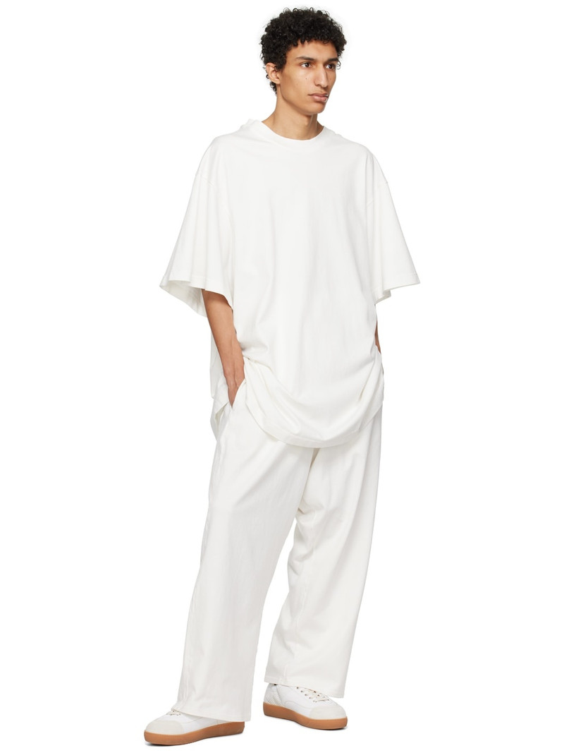 HED MAYNER White Dropped Shoulders T-Shirt outlook