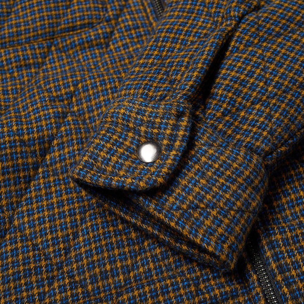 Stussy Mini Check Quilted Zip Shirt - 4