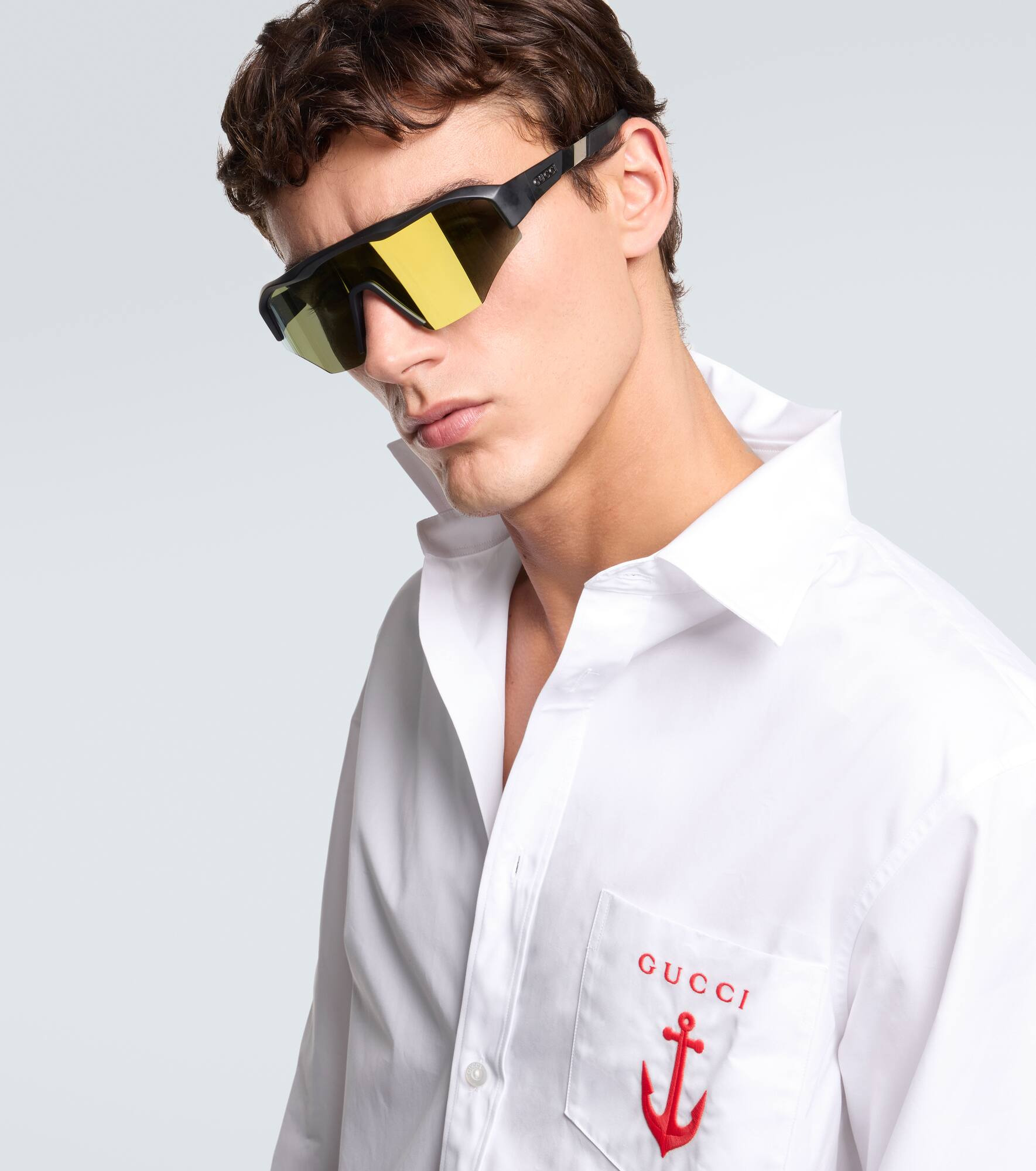 Logo shield sunglasses - 3