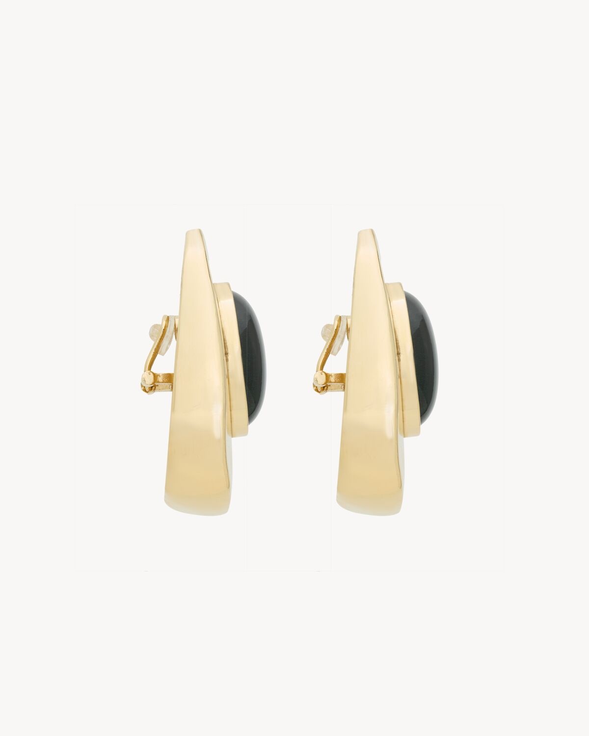CABOCHON EARRINGS IN RESIN AND METAL - 3