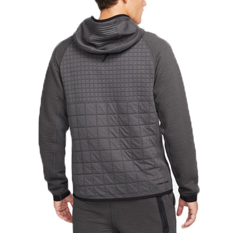 Men's Nike Therma-Fit Tech Pack Training Sports Stay Warm Hooded Jacket Gray DD6635-060 - 4