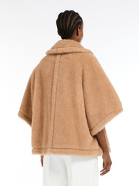 Max Mara TENEBRE4 Teddy fabric cape | REVERSIBLE