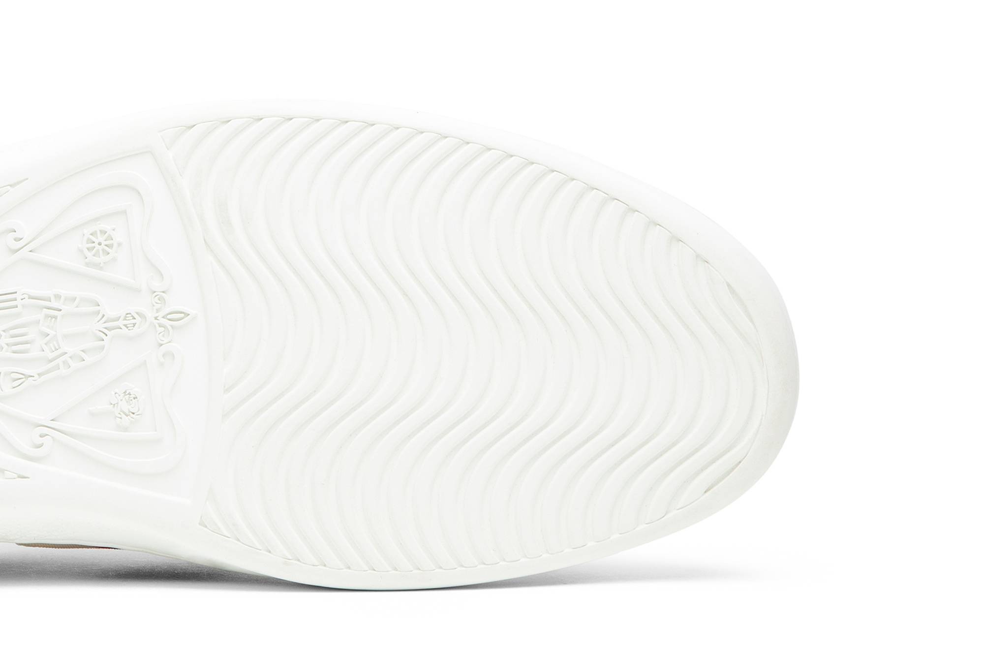 Gucci Stripe Leather Sneaker 'White Red Black' - 5