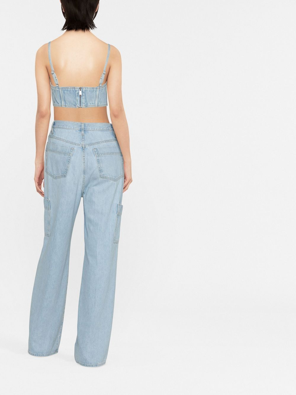 crystal-embellished crop top - 4