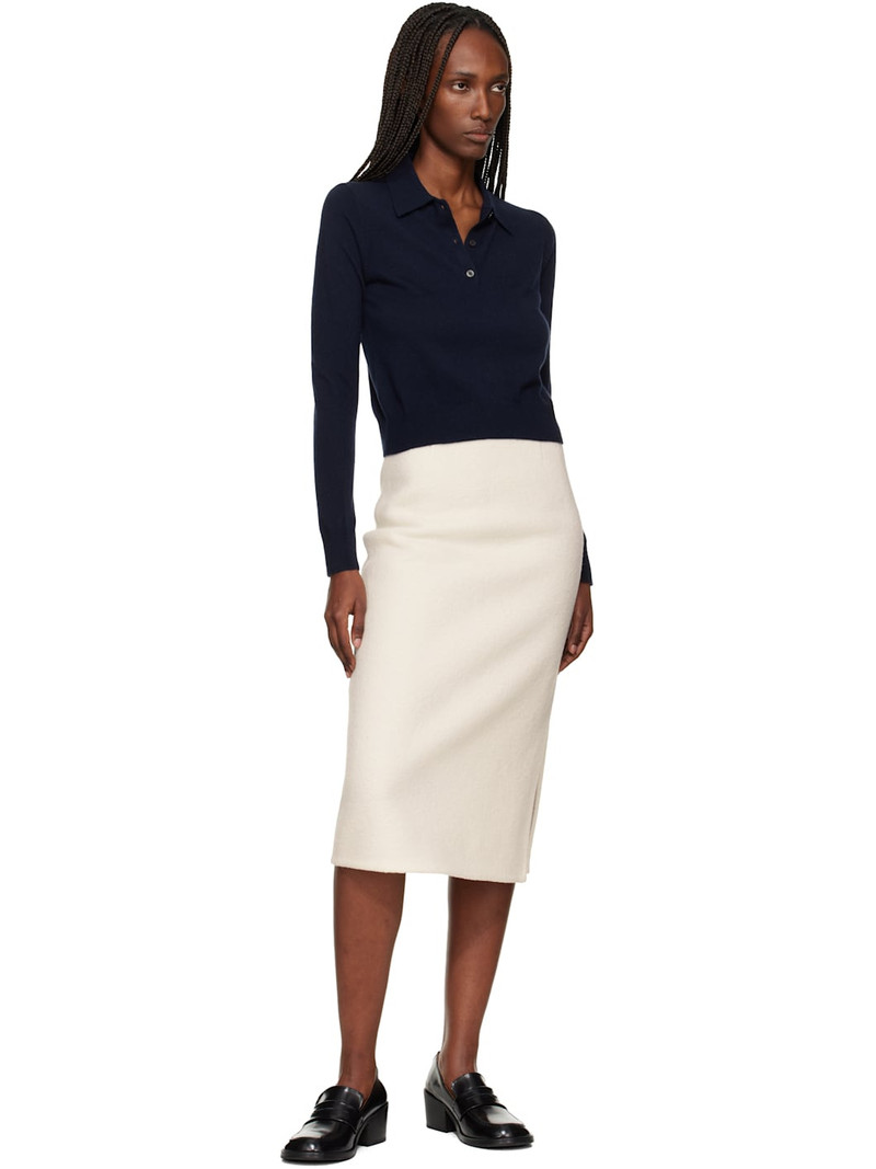 arch4 Navy Caitlin Long Sleeve Polo outlook