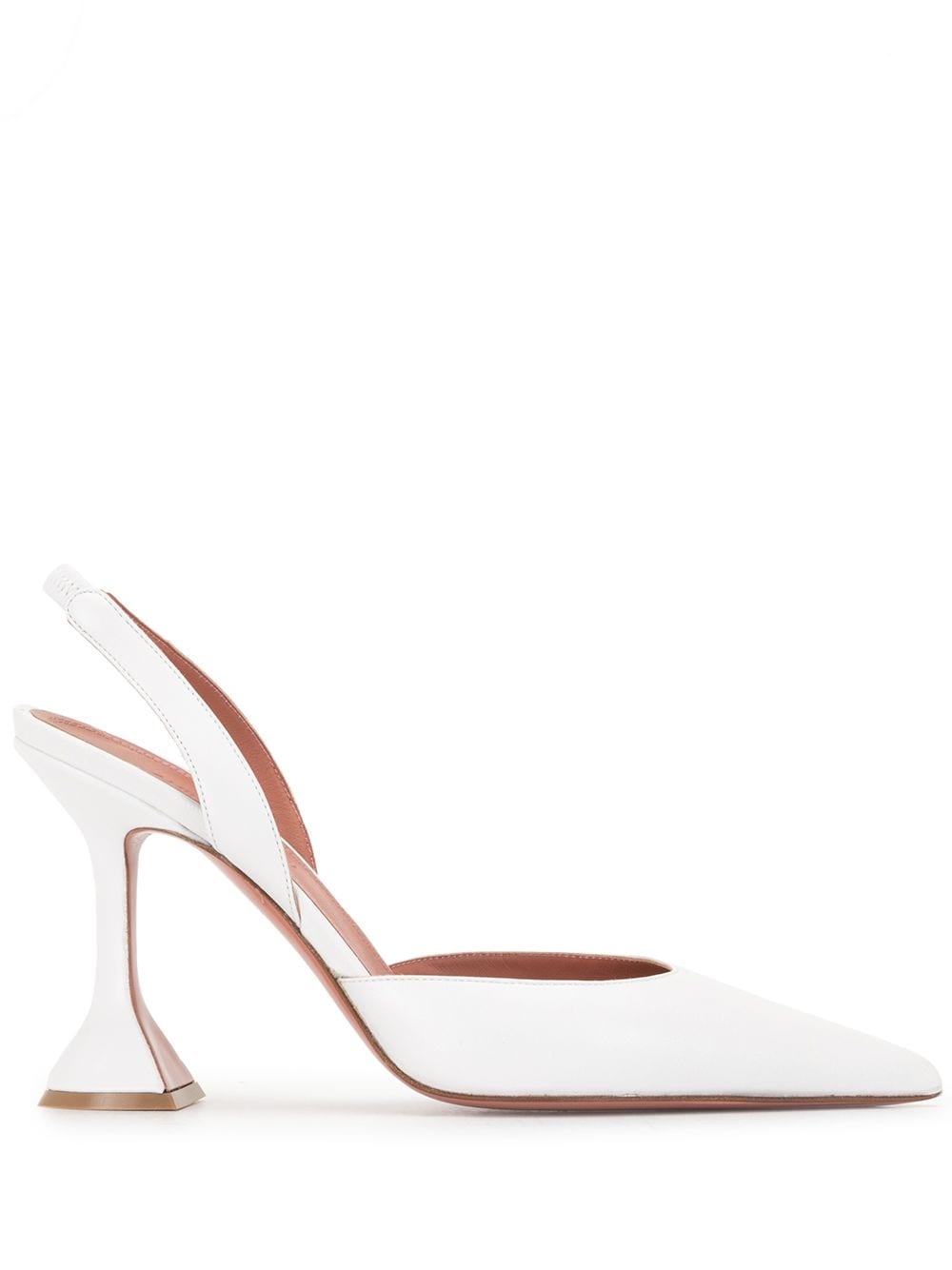 sculpted pointed-toe pumps - 1
