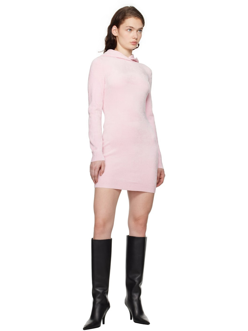 alexanderwang.t Pink Logo-Embossed Hoodie Minidress outlook