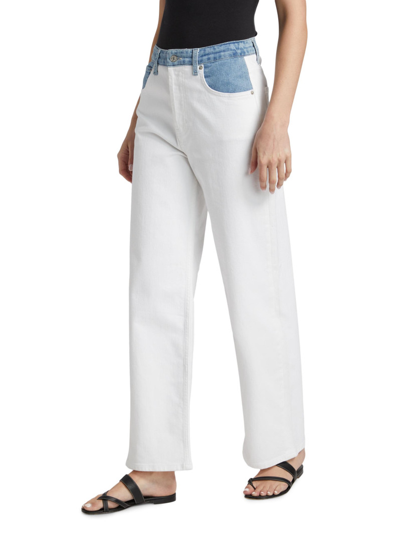 Women's Del Mar Stretch-Denim Straight Jeans - Skipper White 4