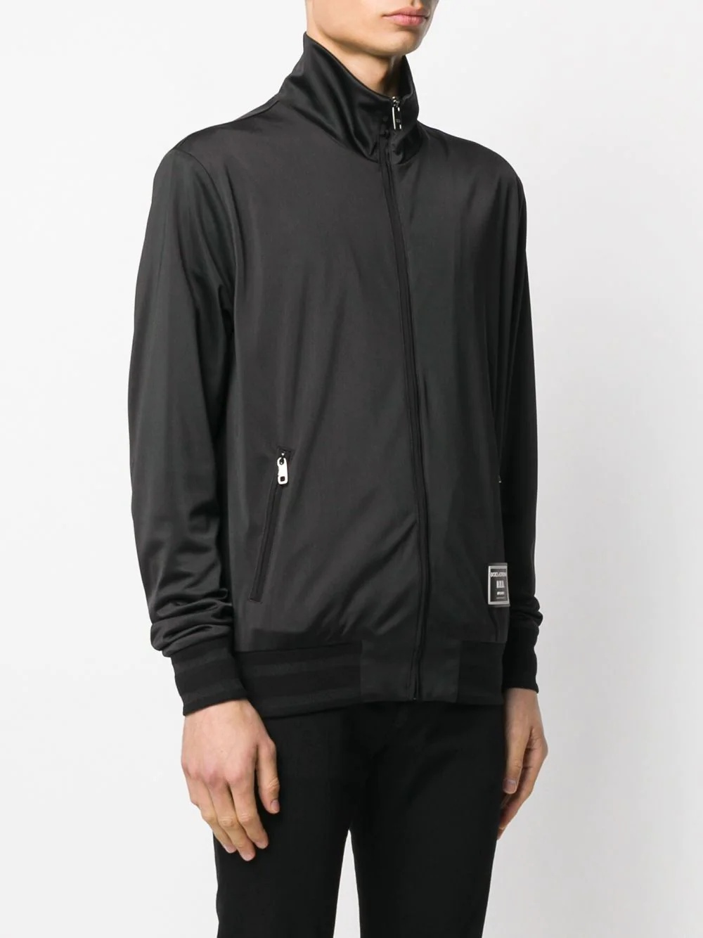 D.N.A logo patch zipped jacket - 3