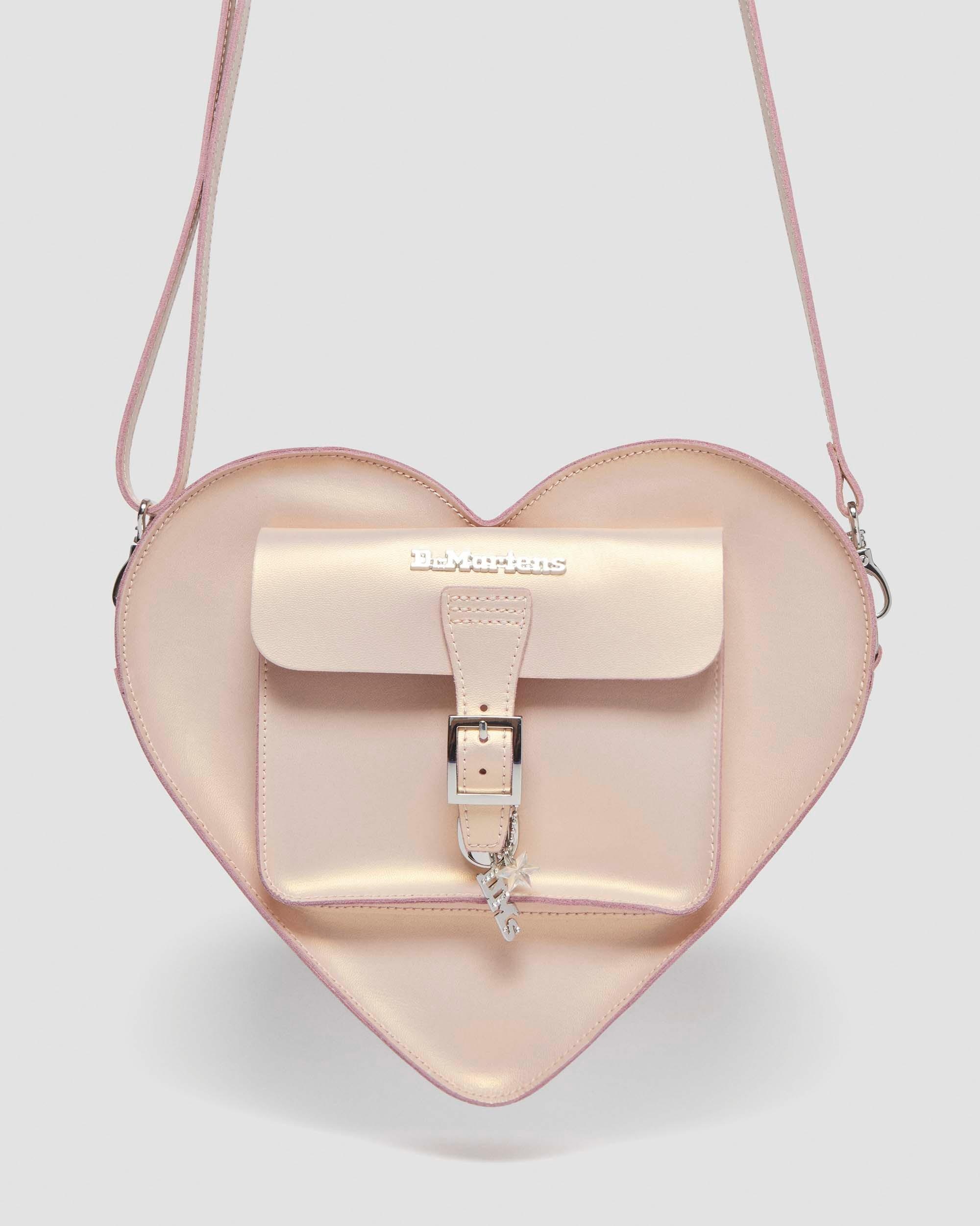 Heart Bag Metallic Shift Leather Backpack - 5