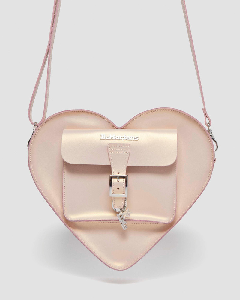 Heart Bag Metallic Shift Leather Backpack 5