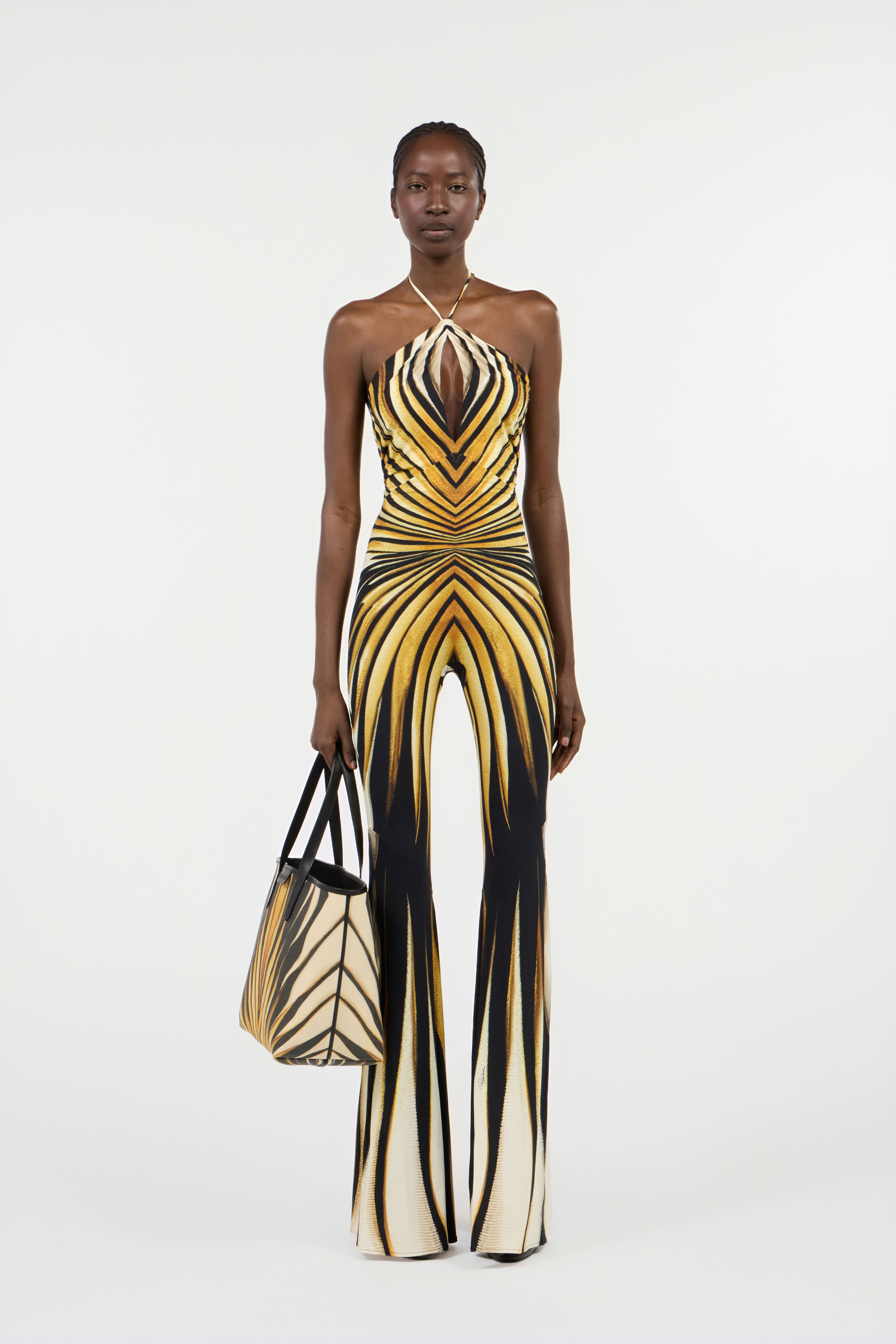 Ray Of Gold Print Jumpsuit - 2