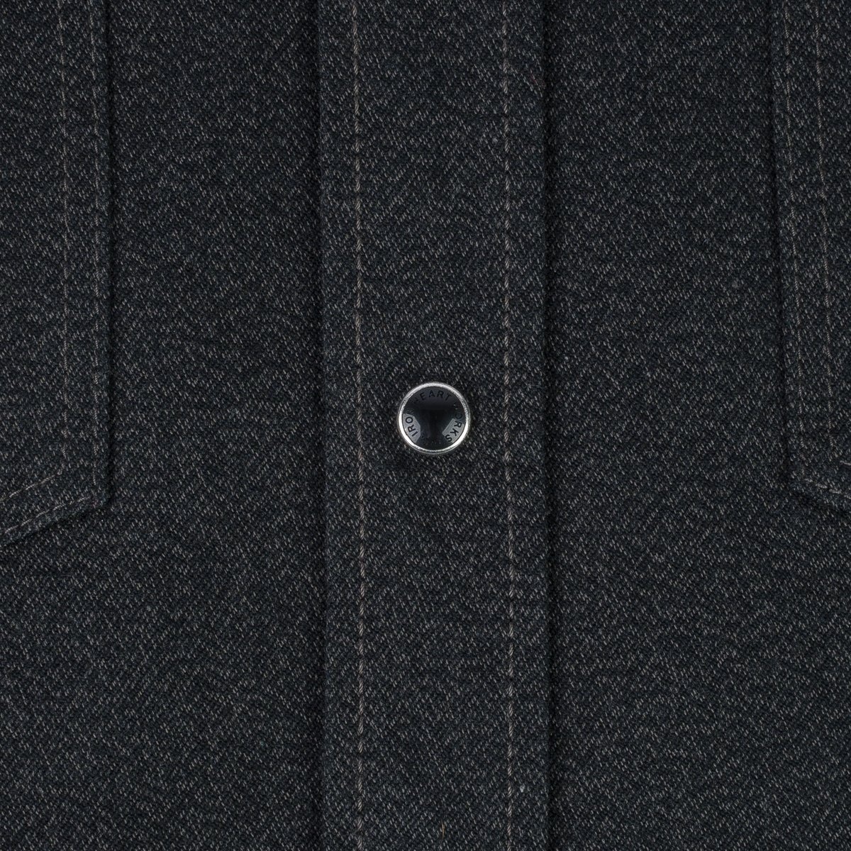 IHSH-367-BLK 10oz Mock Twist Twill Western Shirt - Black - 9